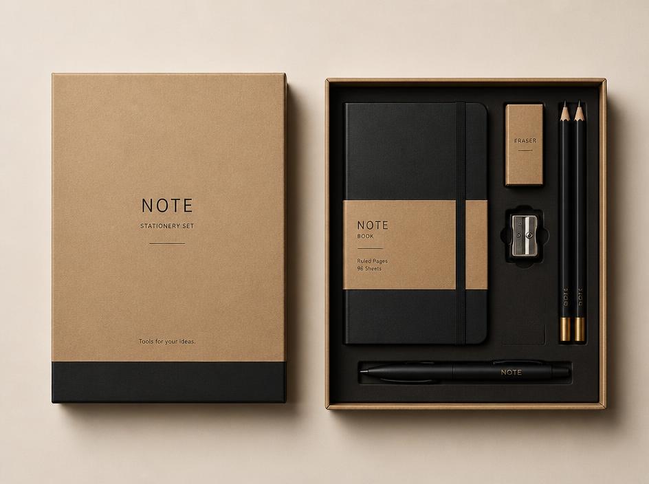 Stationery packaging box set