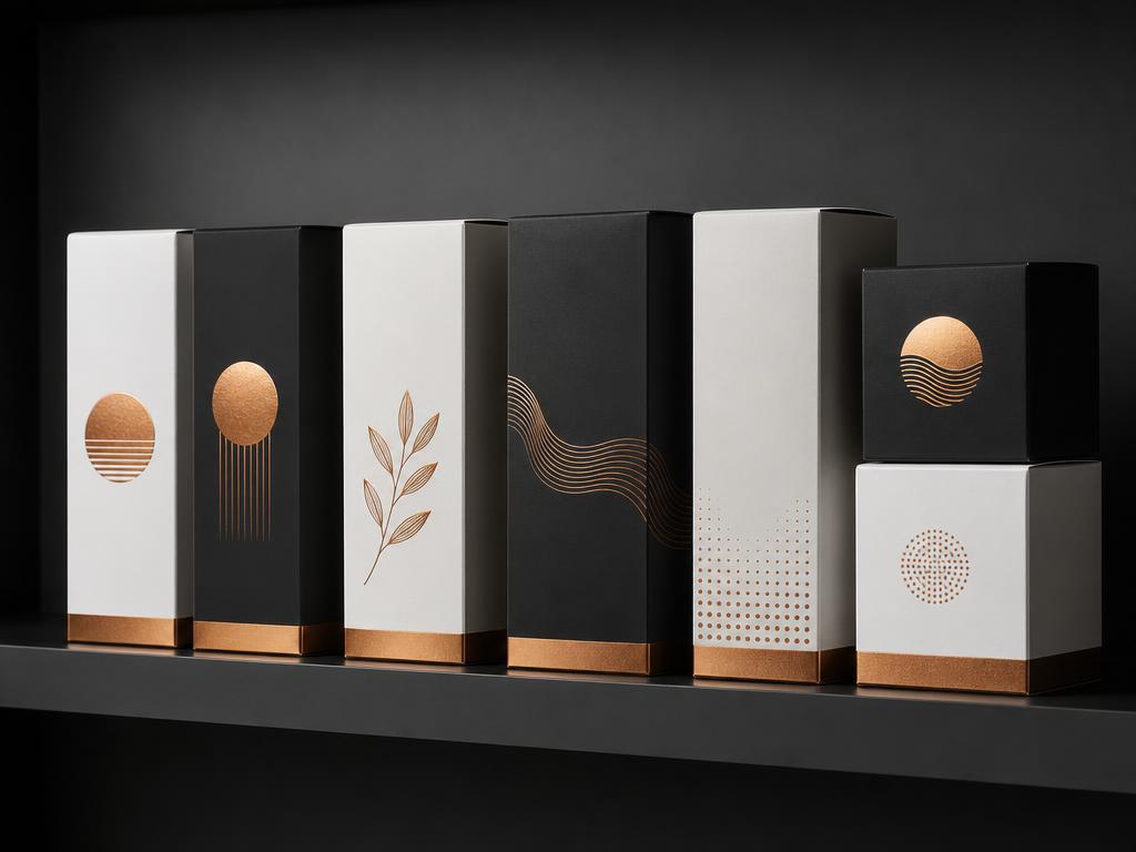 Shelf-ready branded retail packaging boxes