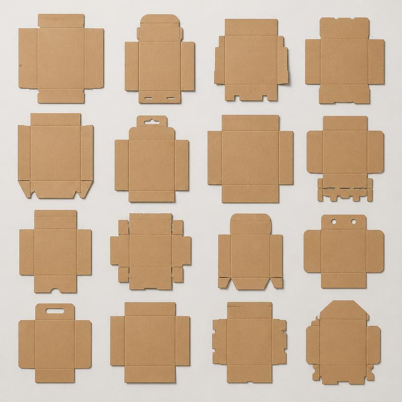 Packaging inventory flat-lay